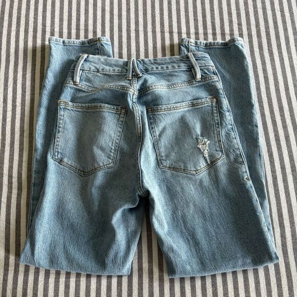 Good American Always Fits Good Classic Straight Leg Jeans Size 00/24 - Picture 1 of 9